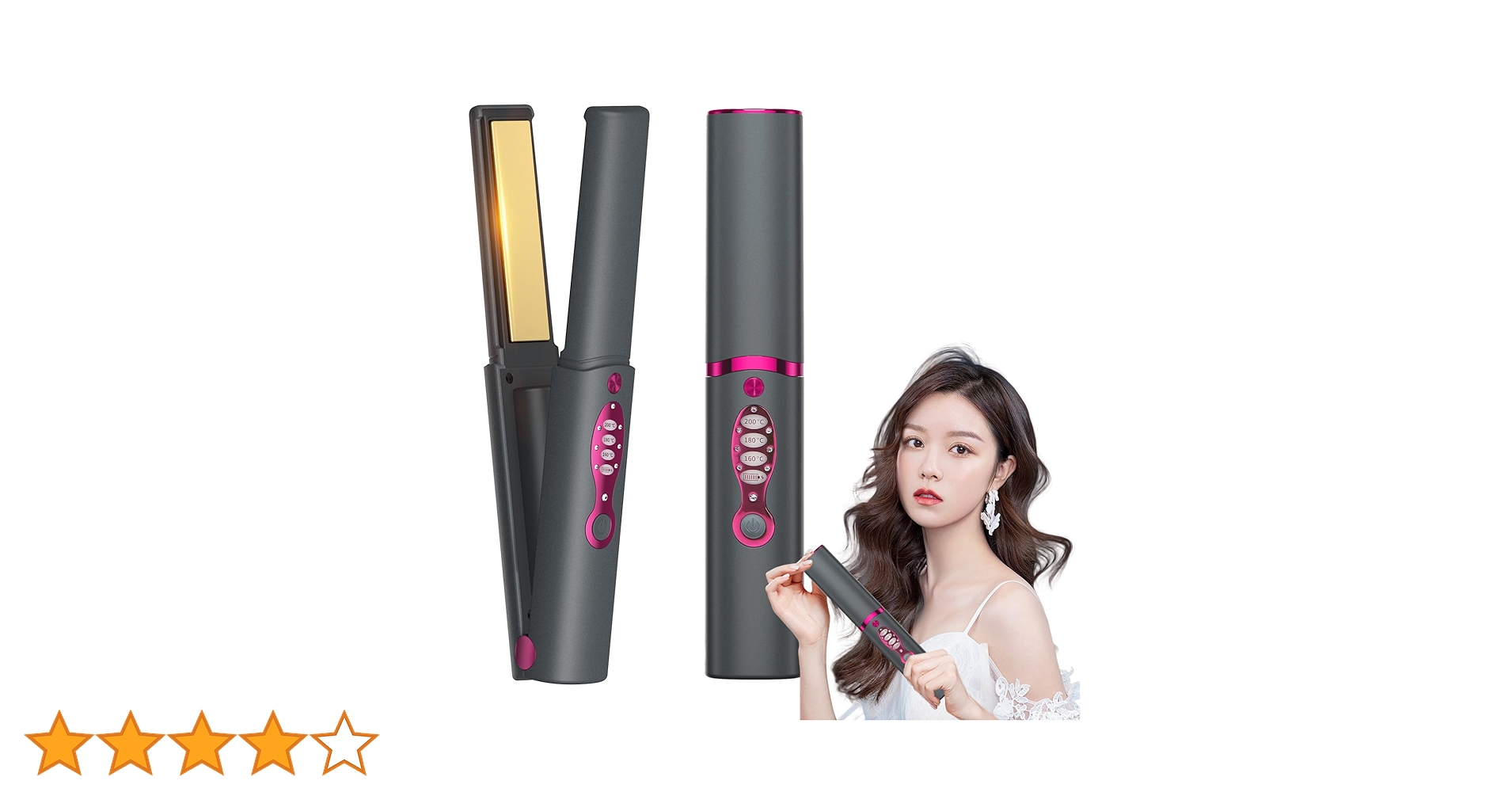 Amazon.co.jp: ヘアアイロン コードレス ストレート ミニ usb
